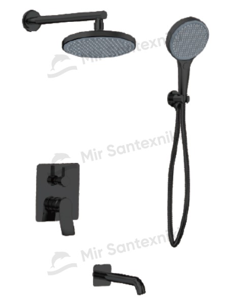 Встраиваемый в стену однорычажный смеситель для душа Debora DBR202-01H